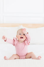 Vintage Pink L/S Flutter Bodysuit - Image 2