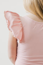 Vintage Pink S/S Flutter Sleeve Leotard - Image 4