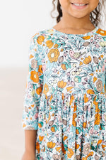 Vintage Vibes 3/4 Pocket Twirl Dress - Image 2