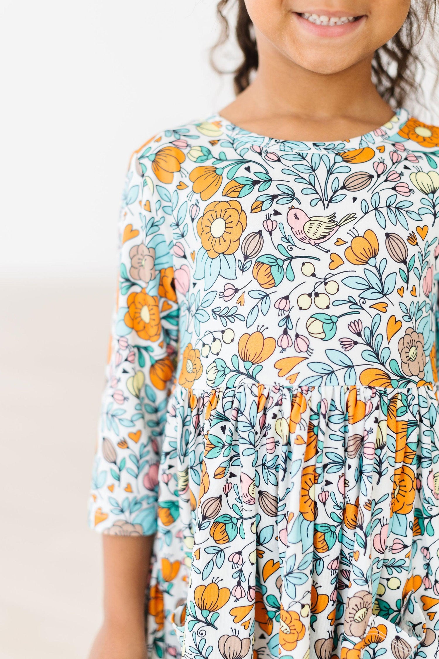 Vintage Vibes 3/4 Pocket Twirl Dress - Image 2