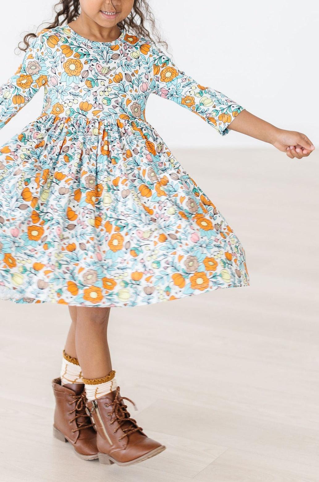 Vintage Vibes 3/4 Pocket Twirl Dress - Image 3