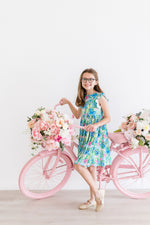 Watercolor Butterflies Flutter Sleeve Twirl Dress - Image 7