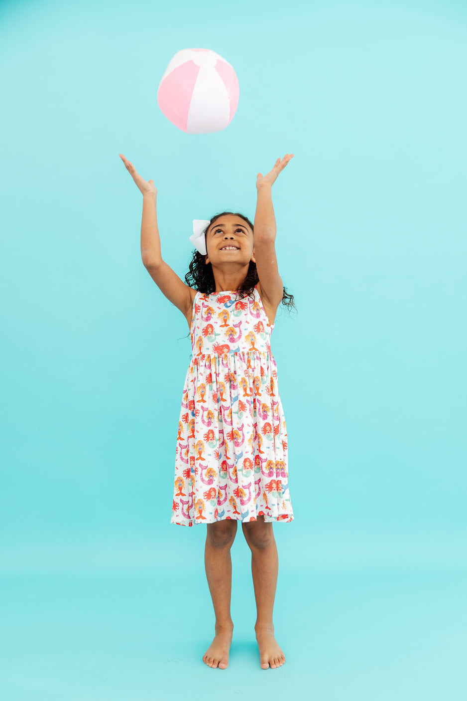 Watercolor Mermaids Tank Twirl Dress - Image 2