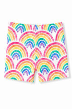 Watercolor Rainbows Twirl Shorts