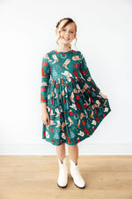Western Wonderland L/S Pocket Twirl Dress - Image 4