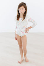 Whimsical Wildflowers L/S Flutter Sleeve Leotard - Image 4