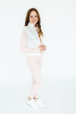 White Checker Puffer Vest - Image 3