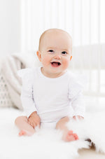 White L/S Flutter Bodysuit - Image 3