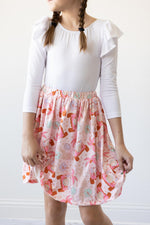 White L/S Flutter Sleeve Leotard - Image 2