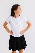 White Ruffle Pocket Tee - Image 4