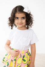 White Ruffle Pocket Tee - Image 5