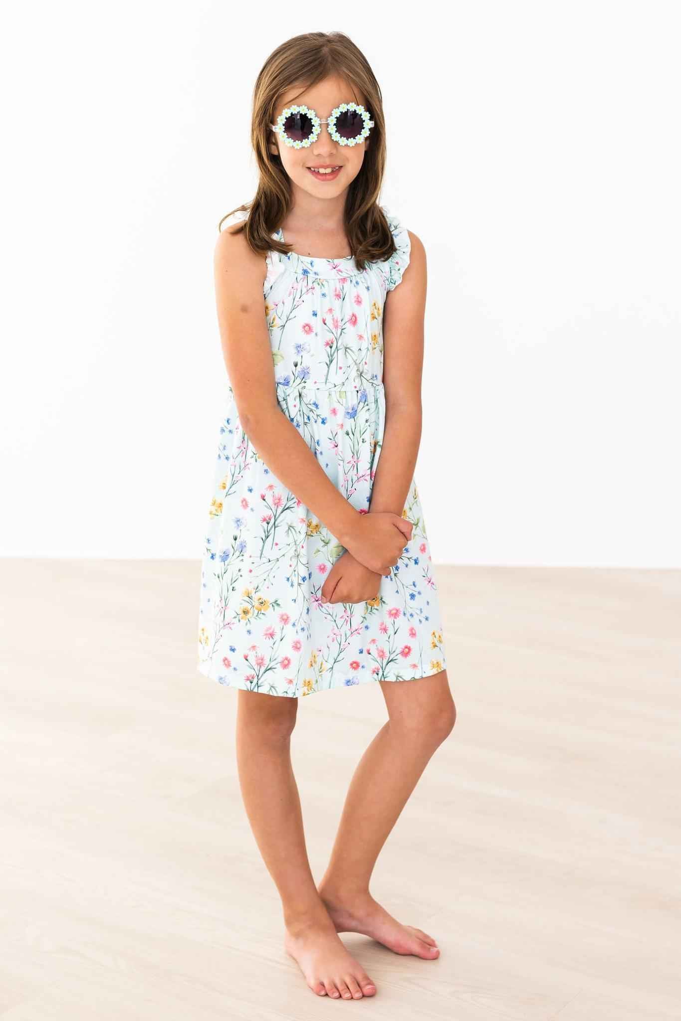 Wild Woods Ruffle Cross Back Dress
