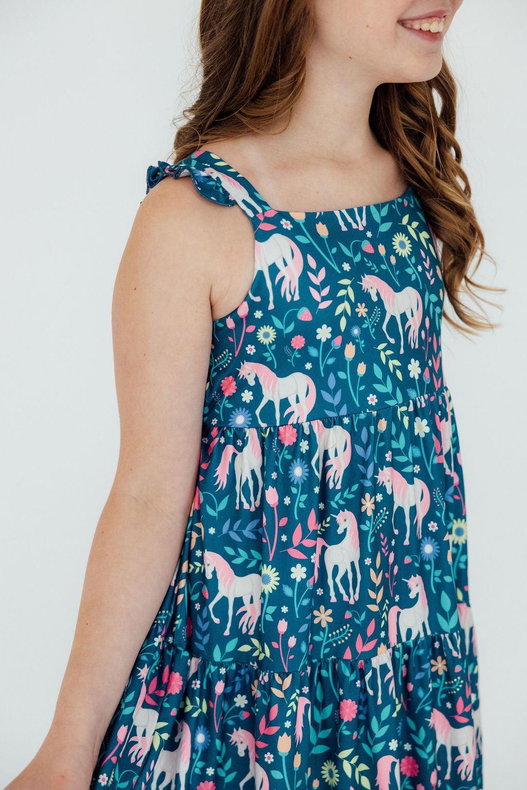 Wish Upon a Unicorn Ruffle Maxi Dress - Image 3