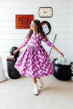 Witches Boo 3/4 Sleeve Pocket Twirl Dress - Image 10
