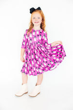 Witches Boo 3/4 Sleeve Pocket Twirl Dress - Image 5
