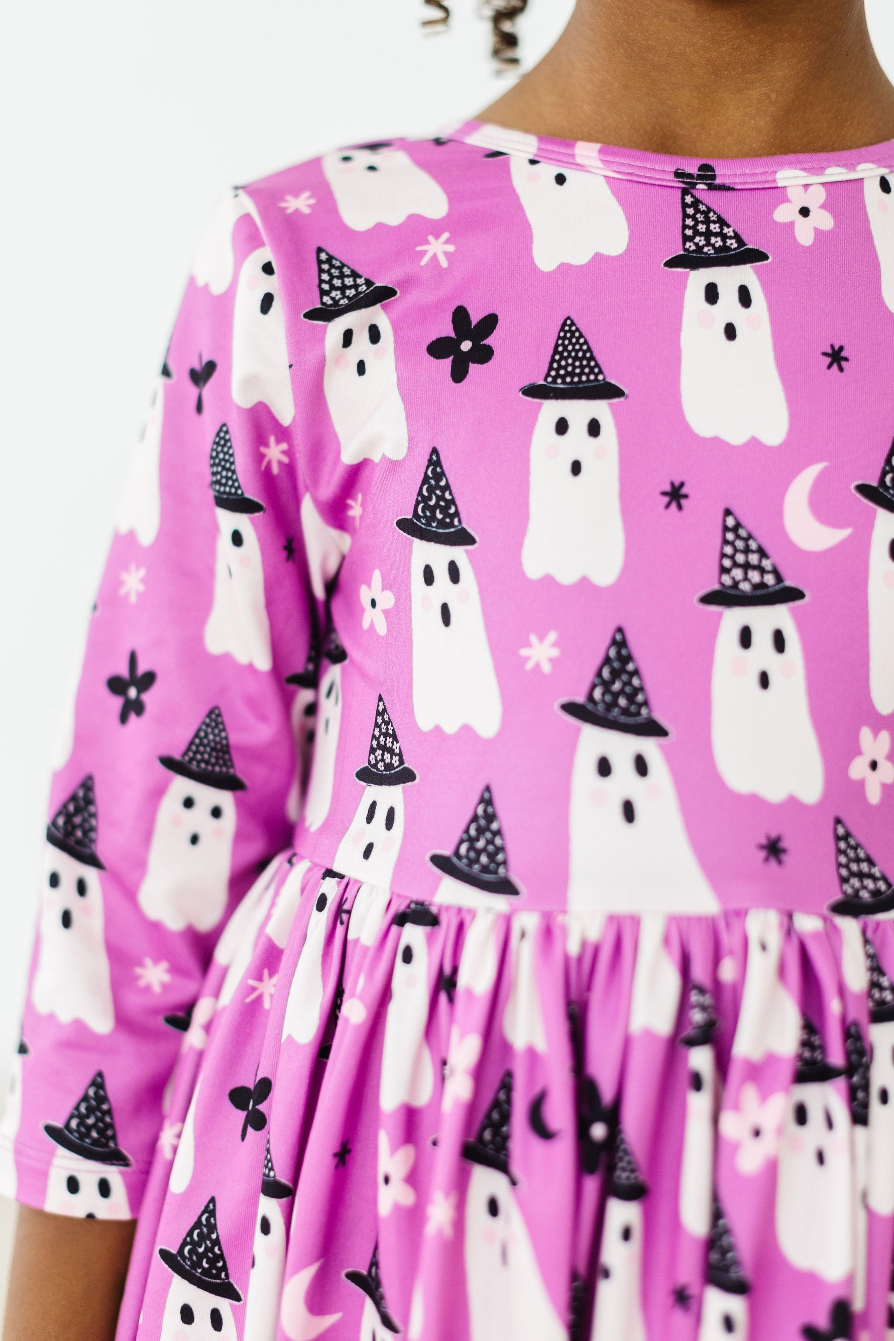 Witches Boo 3/4 Sleeve Pocket Twirl Dress - Image 7