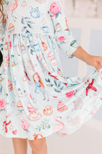 Wonderland 3/4 Sleeve Pocket Twirl Dress - Image 2