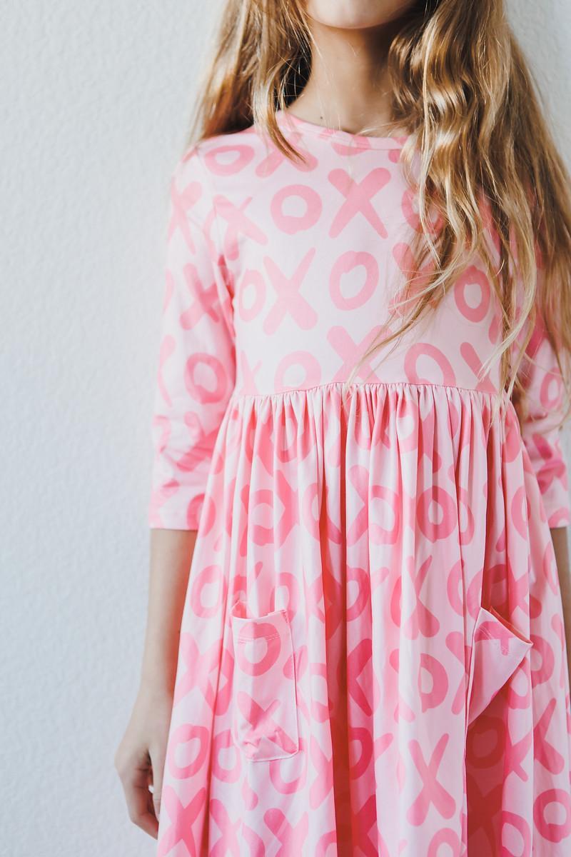 XOXO 3/4 Sleeve Pocket Twirl Dress - Image 4
