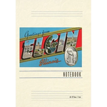 Vintage Lined Notebook Greetings from Elgin, Illinois - Paperback