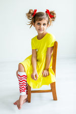 Yellow S/S Pocket Twirl Dress - Image 7