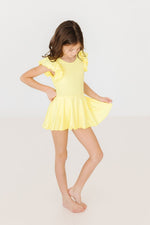 Yellow S/S Twirl Leotard - Image 2