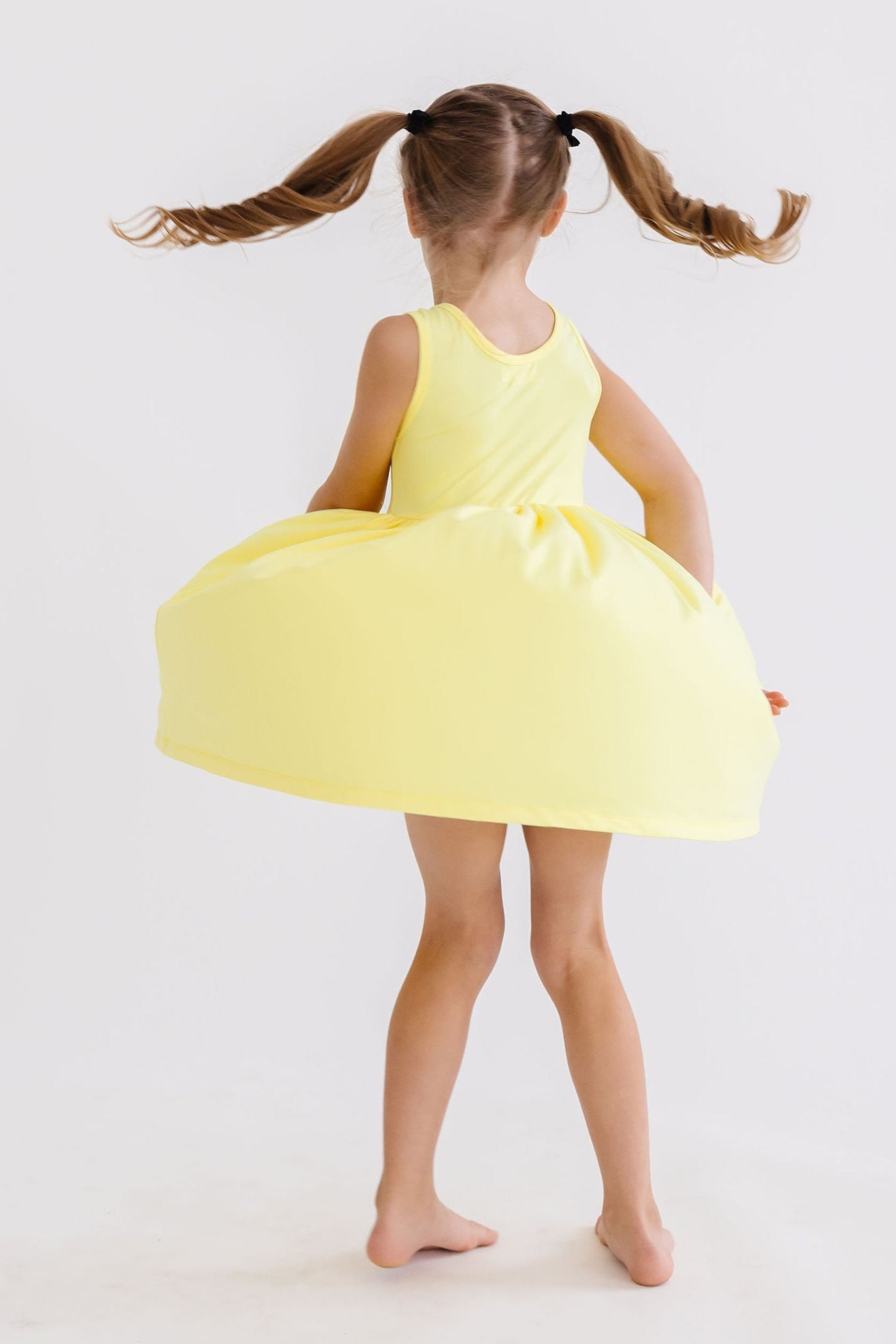 Yellow Tank Pocket Twirl Dress - Image 2