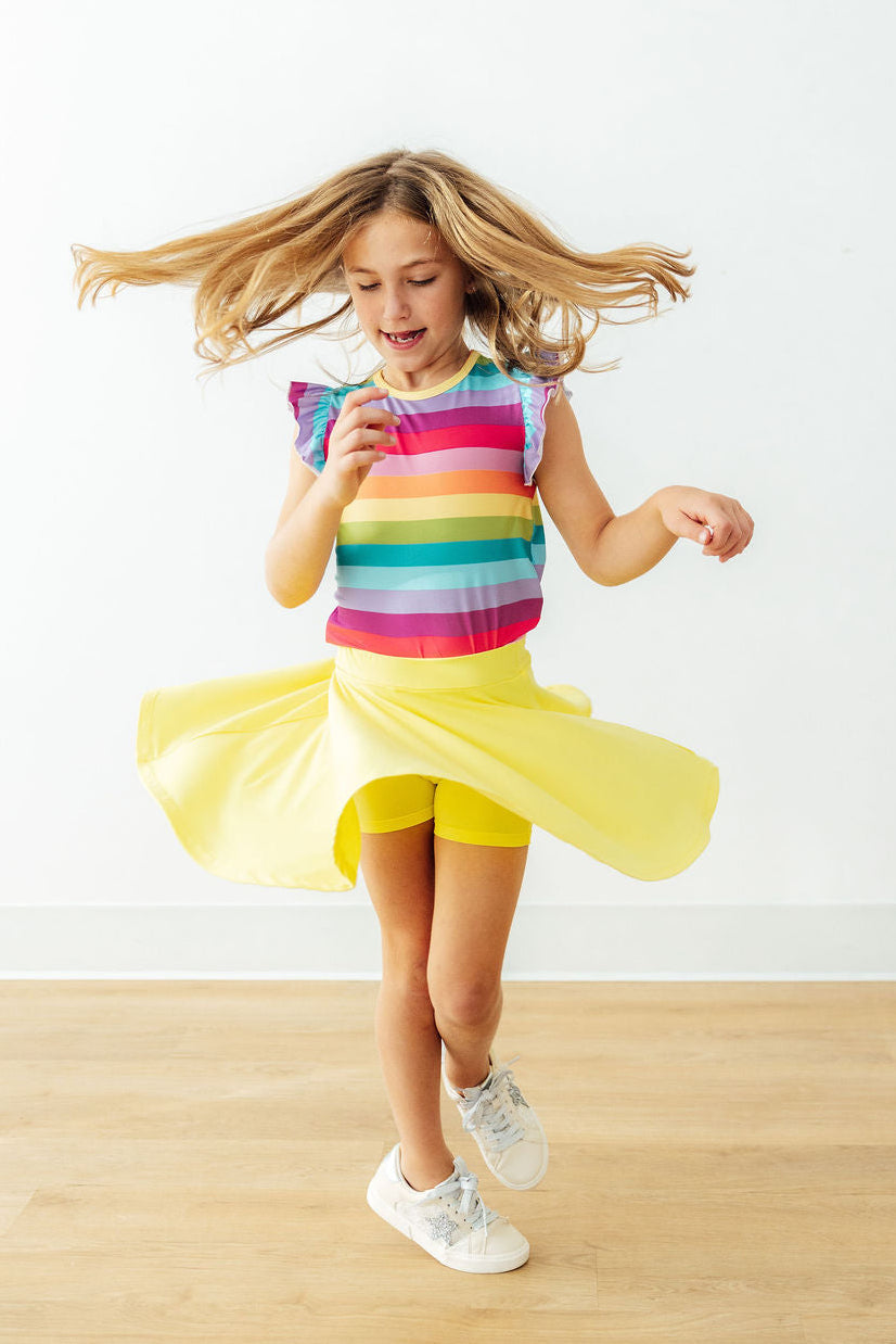 Yellow Twirl Skort - Image 2