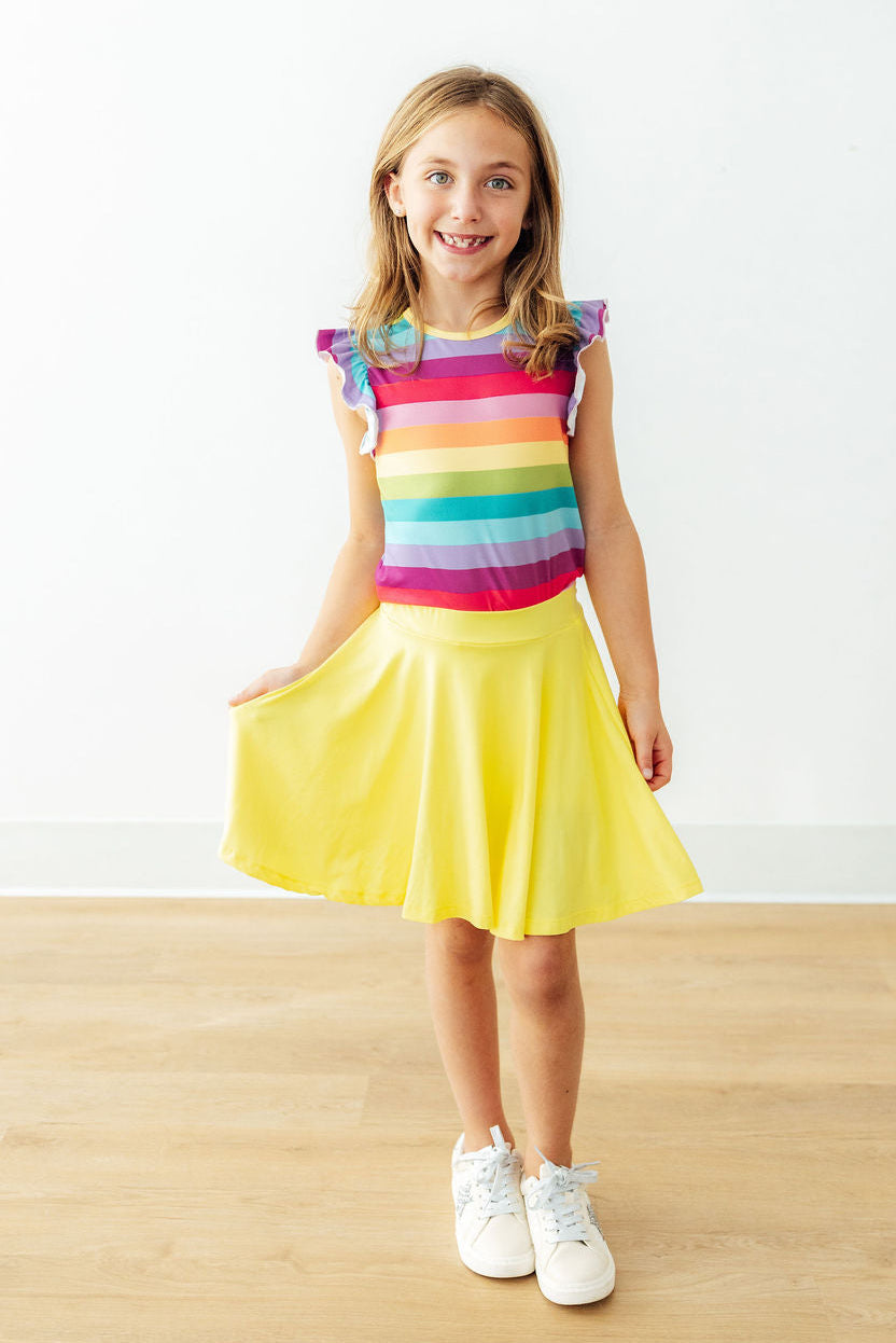 Yellow Twirl Skort - Image 4