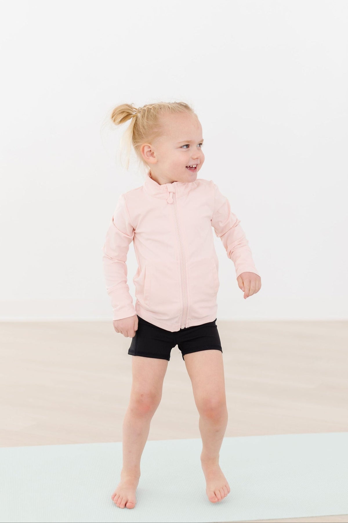 Zen Pink Full-Zip Ruffle Active Jacket - Image 10