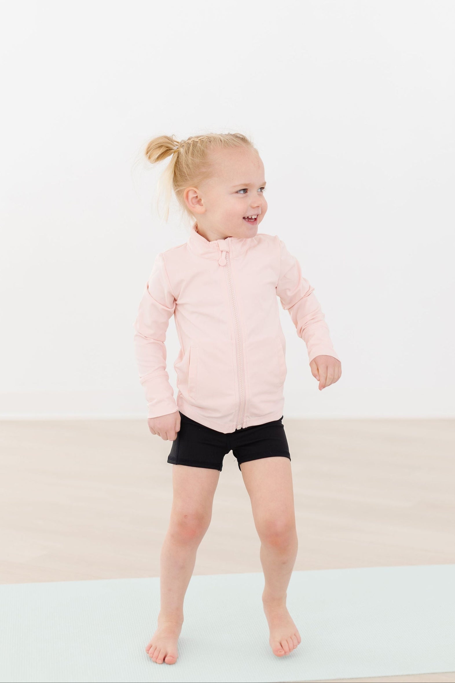 Zen Pink Full-Zip Ruffle Active Jacket - Image 10