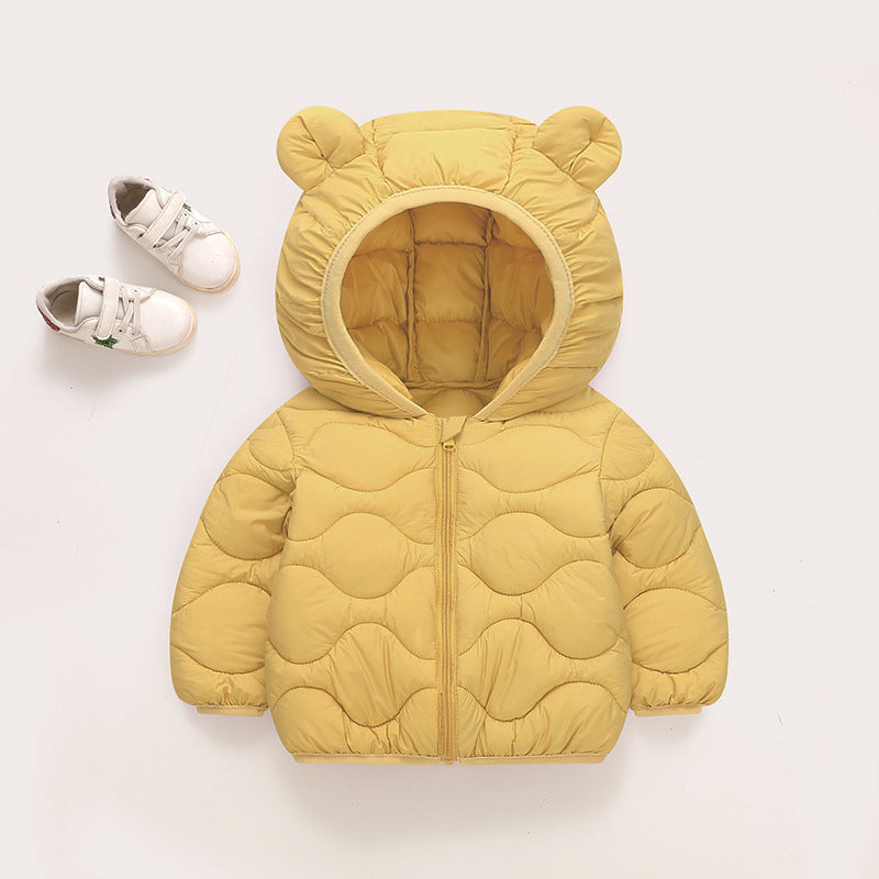 Thin Down Cotton-padded Jacket Baby Light Coat - Cindi Book