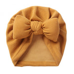New Style Cashmere Baby Pullover Hat Cotton Filled Bow - Cindi Book