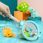 Bath Toy Dinosaur Fishing Fishing Toy Can Spray Water Pinch Called Fishing Net - Cindi Book