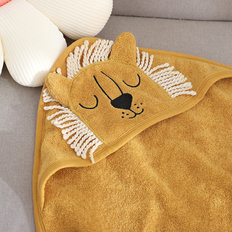 Children's Towel Cloak Cotton Hooded Cute Cartoon - Cindi Book
