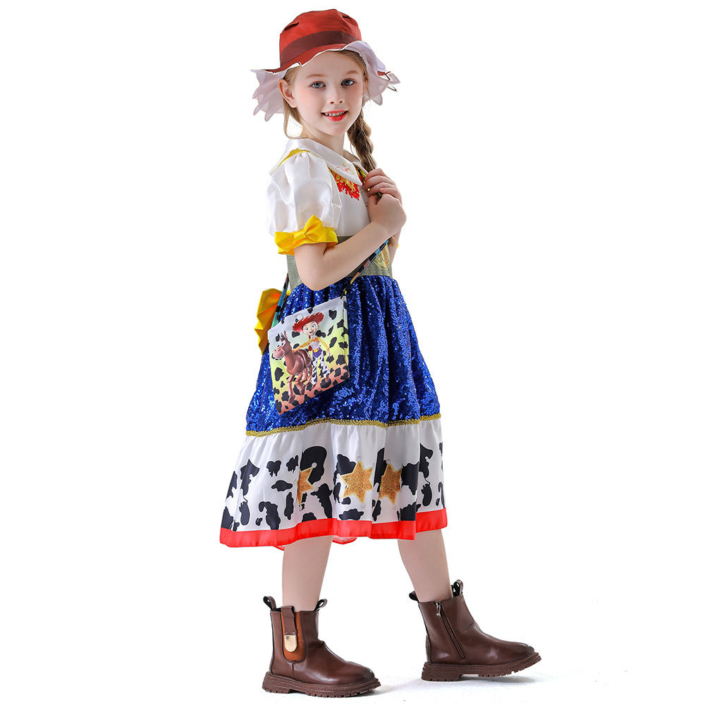European And American Cosplay Cuisi Children Shirt Suit - Cindi Book