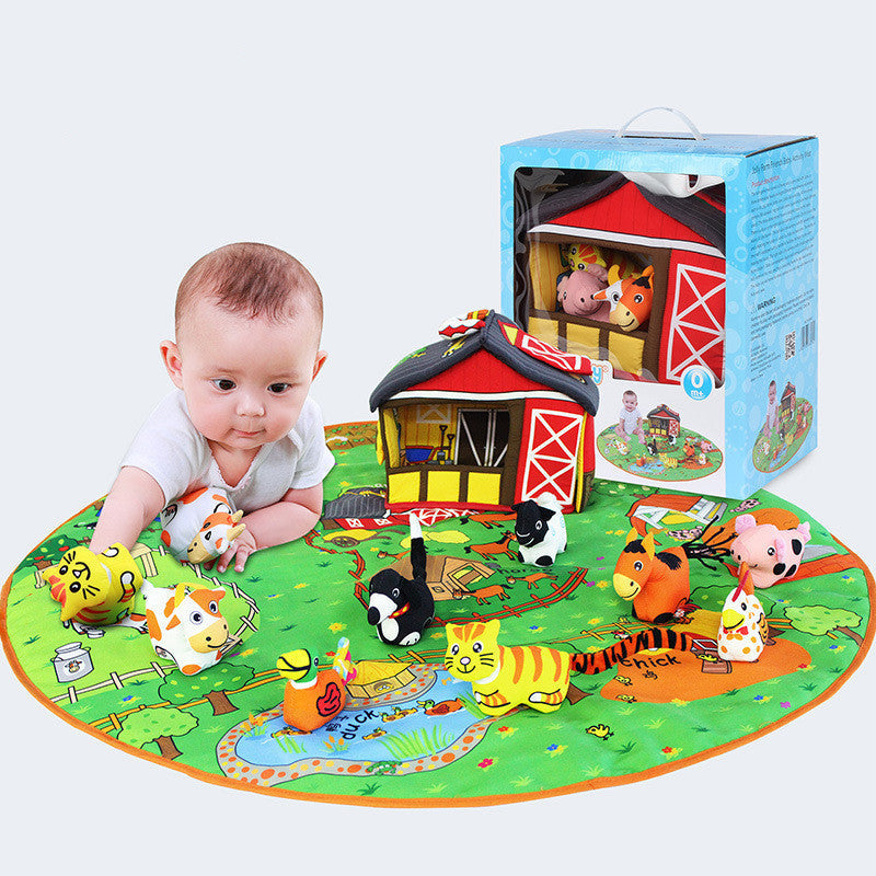 Baby Baby Play Blanket Early Education Animal Toys - Cindi Book