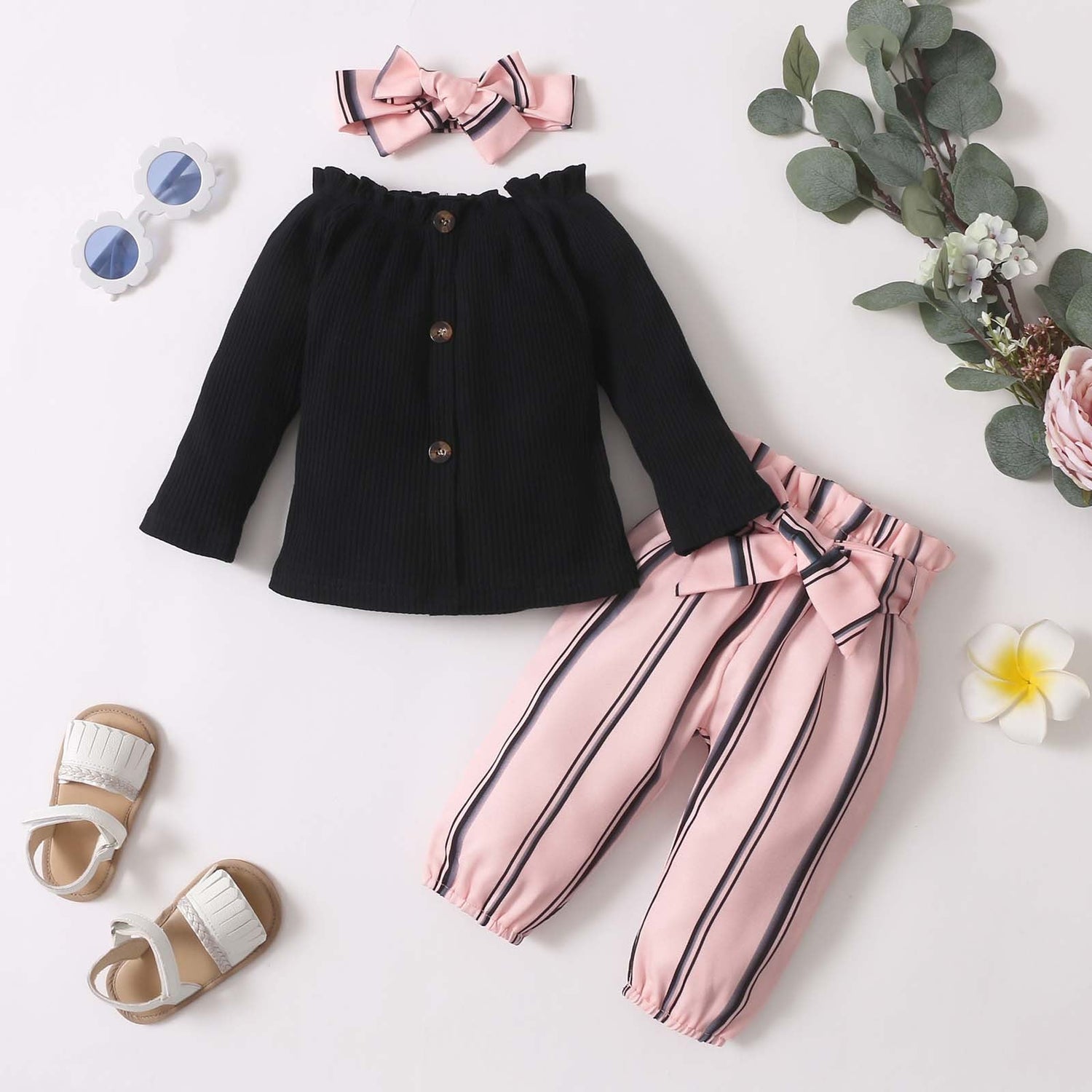 3M-24M Newborn Baby Outfit Set Toddler Girl Outfits