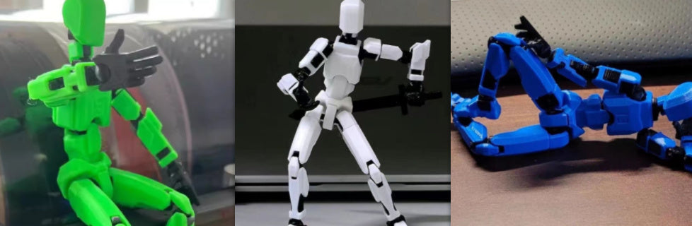 Multi-Jointed Movable Shapeshift Robot 2.0 3D Printed Mannequin Dummy Action Model Doll Toy Kid Gift - Cindi Book