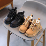 Baby Soft Bottom Short Boots High-top With Velvet Thickening Thermal Cotton Shoes - Cindi Book