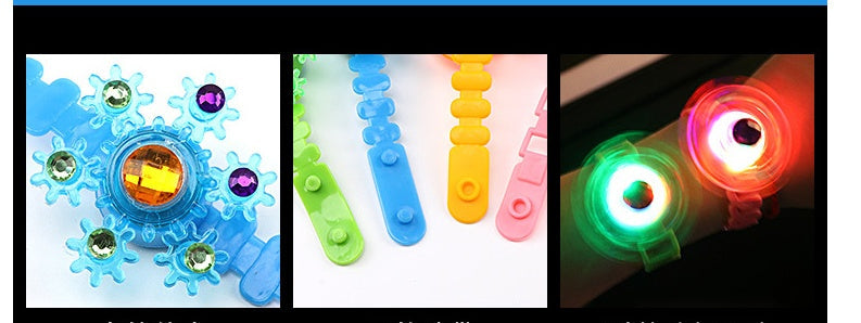 Luminous LED Light Fidget Spinner Hand Top Spinners Glow In Dark Light EDC Figet Spiner Finger Stress Relief Toys Kid's Bracelet - Cindi Book