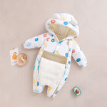 Clothes For Babies Baby Jumpsuits Winter Fleece-lined - Cindi Book