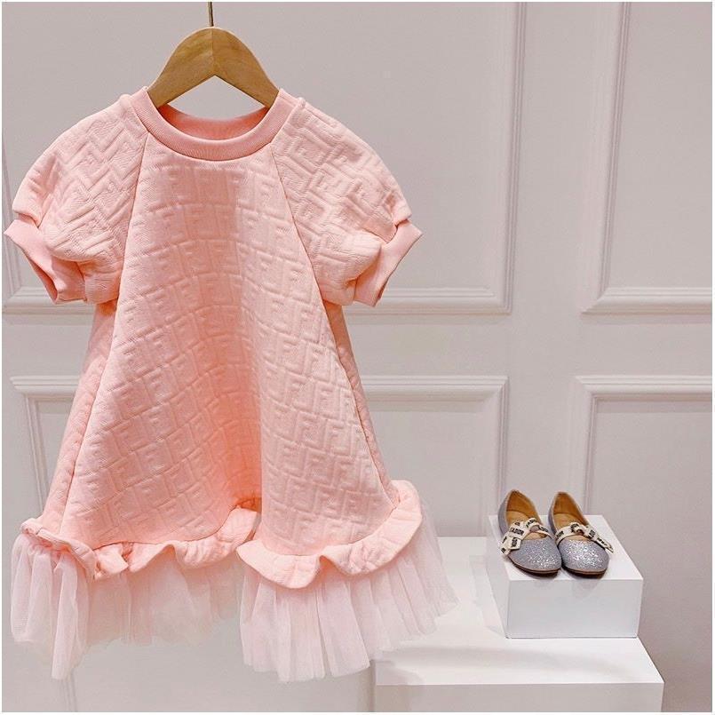 Mesh Short Sleeve Dress Princess Dress - Cindi Book