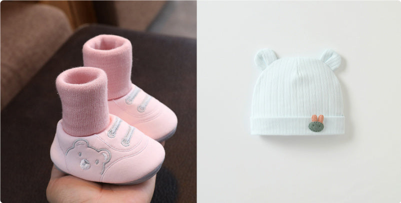 Baby Cloth Shoes Simple Baby Indoor Non-slip Toddler Shoes - Cindi Book