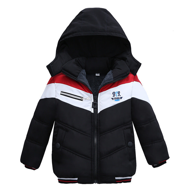 Long Sleeved Hooded Padded Jacket For Boys - Cindi Book