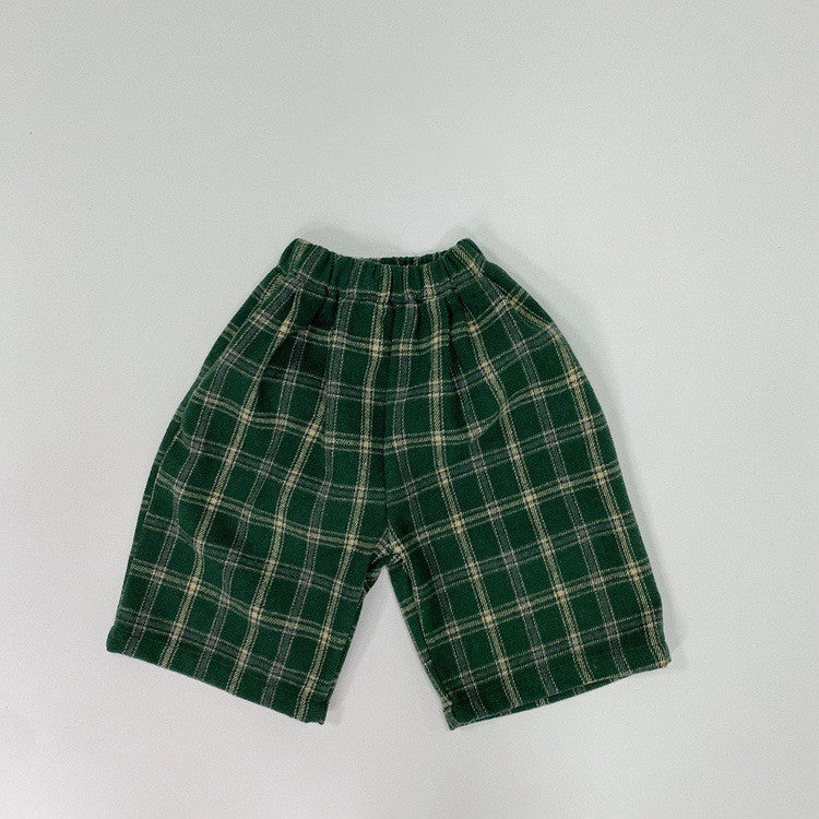 Fashion Personality Children's Plaid Stylish Pants - Cindi Book