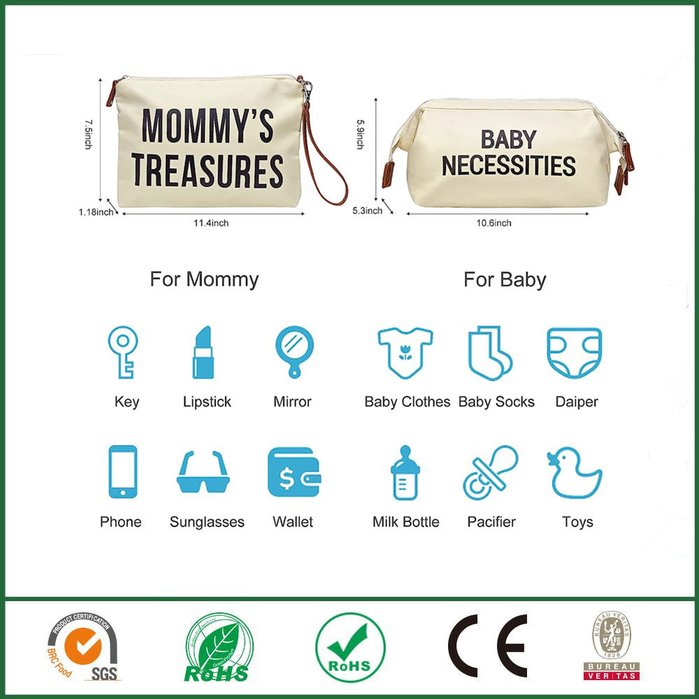 3-piece Portable Bag Set For Moms On Trips - Cindi Book