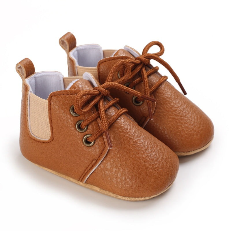 Spring And Autumn Baby Soft Bottom High-top Casual Toddler Shoes For 0-1 Years Old - Cindi Book
