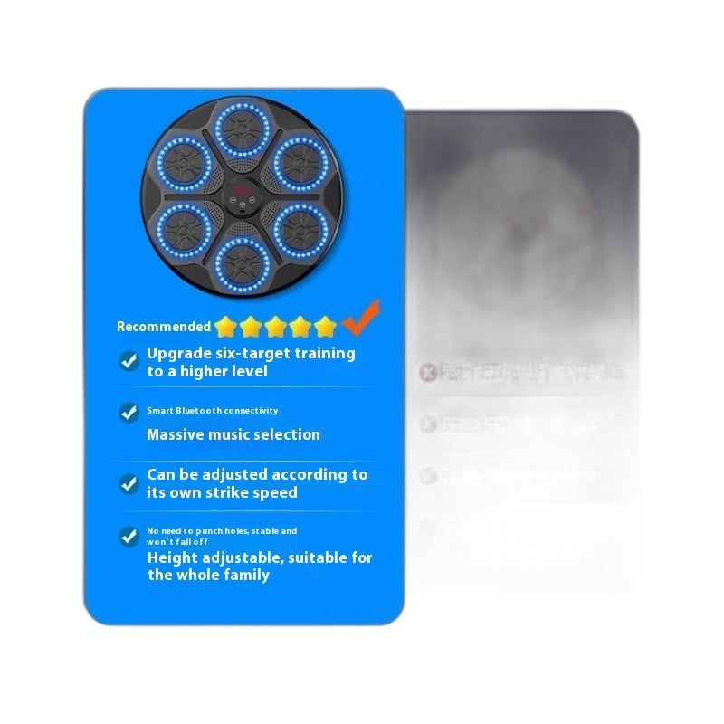 Music Boxing Machine Household With RGB Light Bluetooth-compatible Adults Mode Speed Adjustable For Indoor Kickboxing Karate Fitness Home - Cindi Book