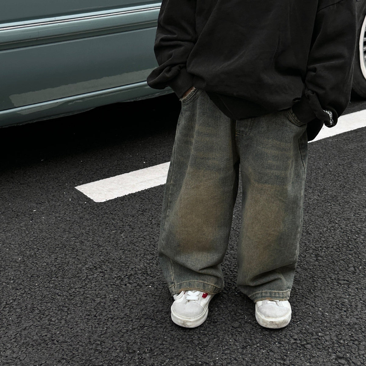Autumn Korean Style Children's Retro Washed Boys' Jeans Baby Loose Trousers Fashion - Cindi Book