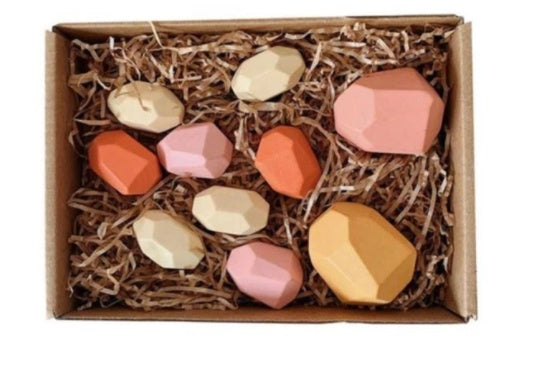 Colored Stones Jenga Colored Boys And Girls Simulation Stones - Cindi Book